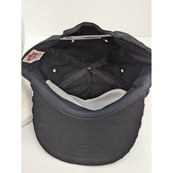 Georgia Automobile Racing Wide Brim Braid Black Adj Nissin Snapback Cap Hat - Picture 7 of 8